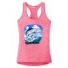 Multi-Color Sublimatable Ladies PosiCharge Electric Heather Racerback Tank Thumbnail