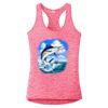 Multi-Color Sublimatable Ladies PosiCharge Electric Heather Racerback Tank Thumbnail