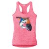 Multi-Color Sublimatable Ladies PosiCharge Electric Heather Racerback Tank Thumbnail