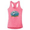 Multi-Color Sublimatable Ladies PosiCharge Electric Heather Racerback Tank Thumbnail