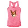 Multi-Color Sublimatable Ladies PosiCharge Electric Heather Racerback Tank Thumbnail