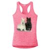 Multi-Color Sublimatable Ladies PosiCharge Electric Heather Racerback Tank Thumbnail
