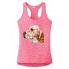 Multi-Color Sublimatable Ladies PosiCharge Electric Heather Racerback Tank Thumbnail