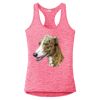 Multi-Color Sublimatable Ladies PosiCharge Electric Heather Racerback Tank Thumbnail