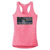Multi-Color Sublimatable Ladies PosiCharge Electric Heather Racerback Tank Thumbnail