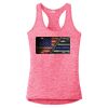 Multi-Color Sublimatable Ladies PosiCharge Electric Heather Racerback Tank Thumbnail