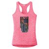 Multi-Color Sublimatable Ladies PosiCharge Electric Heather Racerback Tank Thumbnail