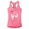 Multi-Color Sublimatable Ladies PosiCharge Electric Heather Racerback Tank Thumbnail