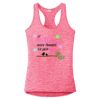 Multi-Color Sublimatable Ladies PosiCharge Electric Heather Racerback Tank Thumbnail