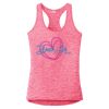 Multi-Color Sublimatable Ladies PosiCharge Electric Heather Racerback Tank Thumbnail