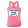 Multi-Color Sublimatable Ladies PosiCharge Electric Heather Racerback Tank Thumbnail