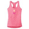 Multi-Color Sublimatable Ladies PosiCharge Electric Heather Racerback Tank Thumbnail
