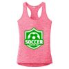 Multi-Color Sublimatable Ladies PosiCharge Electric Heather Racerback Tank Thumbnail