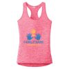 Multi-Color Sublimatable Ladies PosiCharge Electric Heather Racerback Tank Thumbnail