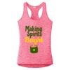 Multi-Color Sublimatable Ladies PosiCharge Electric Heather Racerback Tank Thumbnail