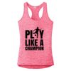 Multi-Color Sublimatable Ladies PosiCharge Electric Heather Racerback Tank Thumbnail