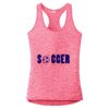 Multi-Color Sublimatable Ladies PosiCharge Electric Heather Racerback Tank Thumbnail