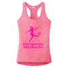 Multi-Color Sublimatable Ladies PosiCharge Electric Heather Racerback Tank Thumbnail