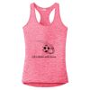 Multi-Color Sublimatable Ladies PosiCharge Electric Heather Racerback Tank Thumbnail