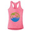 Multi-Color Sublimatable Ladies PosiCharge Electric Heather Racerback Tank Thumbnail