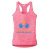 Multi-Color Sublimatable Ladies PosiCharge Electric Heather Racerback Tank Thumbnail