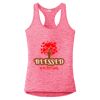 Multi-Color Sublimatable Ladies PosiCharge Electric Heather Racerback Tank Thumbnail