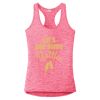 Multi-Color Sublimatable Ladies PosiCharge Electric Heather Racerback Tank Thumbnail