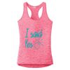 Multi-Color Sublimatable Ladies PosiCharge Electric Heather Racerback Tank Thumbnail