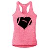 Multi-Color Sublimatable Ladies PosiCharge Electric Heather Racerback Tank Thumbnail