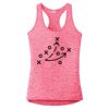 Multi-Color Sublimatable Ladies PosiCharge Electric Heather Racerback Tank Thumbnail