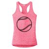 Multi-Color Sublimatable Ladies PosiCharge Electric Heather Racerback Tank Thumbnail