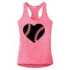 Multi-Color Sublimatable Ladies PosiCharge Electric Heather Racerback Tank Thumbnail
