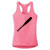 Multi-Color Sublimatable Ladies PosiCharge Electric Heather Racerback Tank Thumbnail