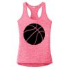 Multi-Color Sublimatable Ladies PosiCharge Electric Heather Racerback Tank Thumbnail