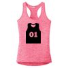 Multi-Color Sublimatable Ladies PosiCharge Electric Heather Racerback Tank Thumbnail