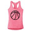 Multi-Color Sublimatable Ladies PosiCharge Electric Heather Racerback Tank Thumbnail