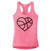 Multi-Color Sublimatable Ladies PosiCharge Electric Heather Racerback Tank Thumbnail