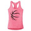 Multi-Color Sublimatable Ladies PosiCharge Electric Heather Racerback Tank Thumbnail
