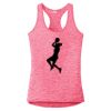 Multi-Color Sublimatable Ladies PosiCharge Electric Heather Racerback Tank Thumbnail