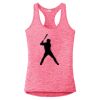 Multi-Color Sublimatable Ladies PosiCharge Electric Heather Racerback Tank Thumbnail
