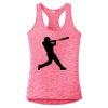 Multi-Color Sublimatable Ladies PosiCharge Electric Heather Racerback Tank Thumbnail