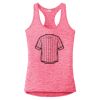 Multi-Color Sublimatable Ladies PosiCharge Electric Heather Racerback Tank Thumbnail