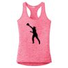 Multi-Color Sublimatable Ladies PosiCharge Electric Heather Racerback Tank Thumbnail