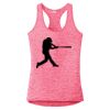 Multi-Color Sublimatable Ladies PosiCharge Electric Heather Racerback Tank Thumbnail