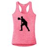 Multi-Color Sublimatable Ladies PosiCharge Electric Heather Racerback Tank Thumbnail