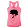 Multi-Color Sublimatable Ladies PosiCharge Electric Heather Racerback Tank Thumbnail