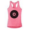 Multi-Color Sublimatable Ladies PosiCharge Electric Heather Racerback Tank Thumbnail