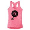 Multi-Color Sublimatable Ladies PosiCharge Electric Heather Racerback Tank Thumbnail