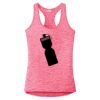 Multi-Color Sublimatable Ladies PosiCharge Electric Heather Racerback Tank Thumbnail