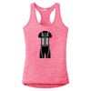 Multi-Color Sublimatable Ladies PosiCharge Electric Heather Racerback Tank Thumbnail